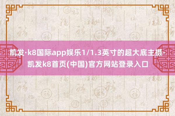 凯发·k8国际app娱乐1/1.3英寸的超大底主摄-凯发k8首页(中国)官方网站登录入口